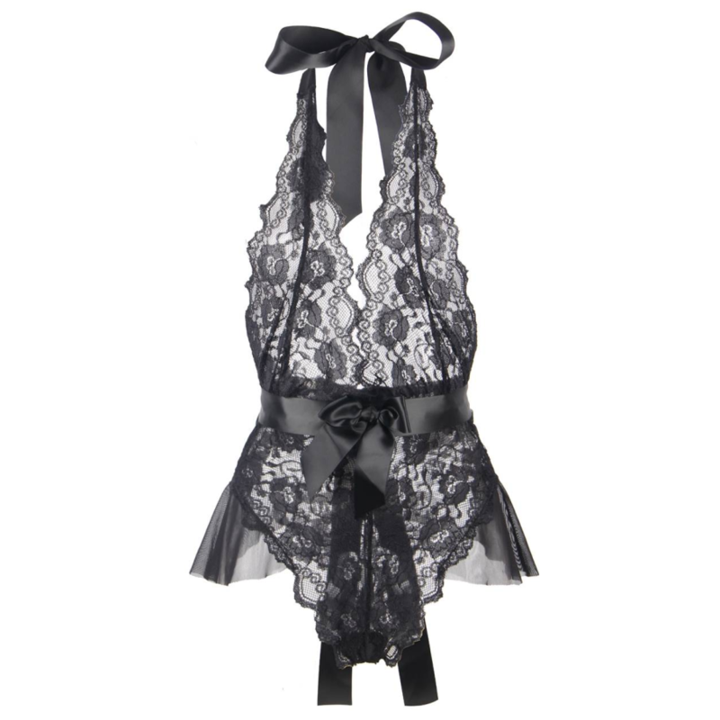 LINGERIE REINE - TEDDY BAS BAS EN DENTELLE L/XL