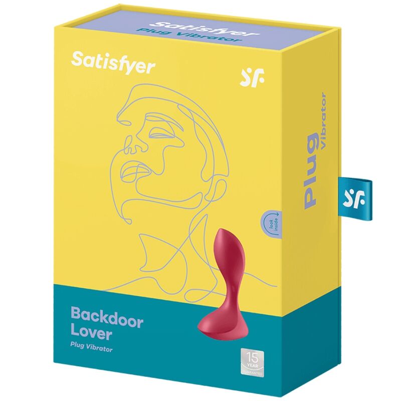 SATISFYER - PLUG VIBRADOR BACKDOOR LOVER ROJO