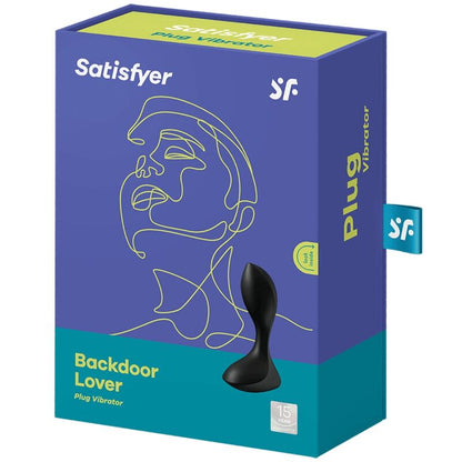 SATISFYER - BACKDOOR LOVER VIBRATING PLUG BLACK