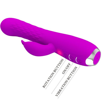 PRETTY LOVE - VIBRADOR MOLLY CON ROTACIÓN RECARGABLE