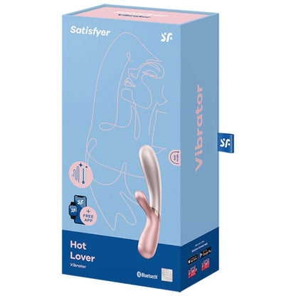 SATISFYER - VIBRATEUR HOT LOVER ROSE &amp; BEIGE