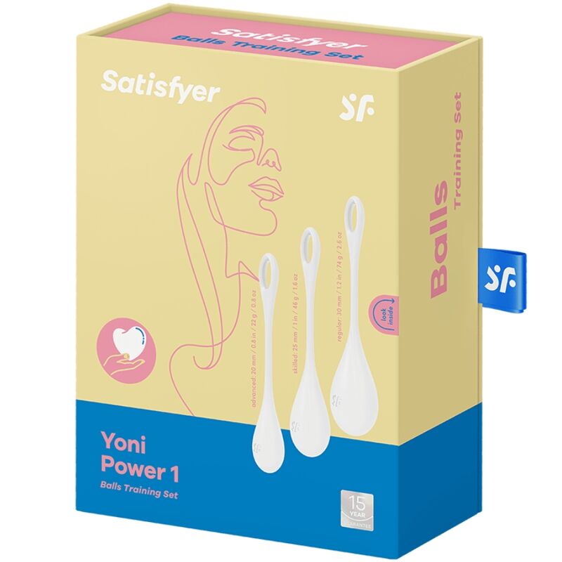 SATISFYER - SET DE ENTRENAMIENTO YONI POWER 1 BLANCO