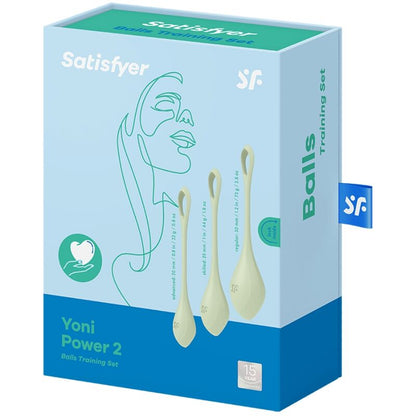 SATISFYER - SET DE ENTRENAMIENTO YONI POWER 2 VERDE