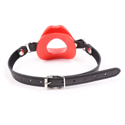 OHMAMA FETISH - RED LIP GAG WITH STRAP