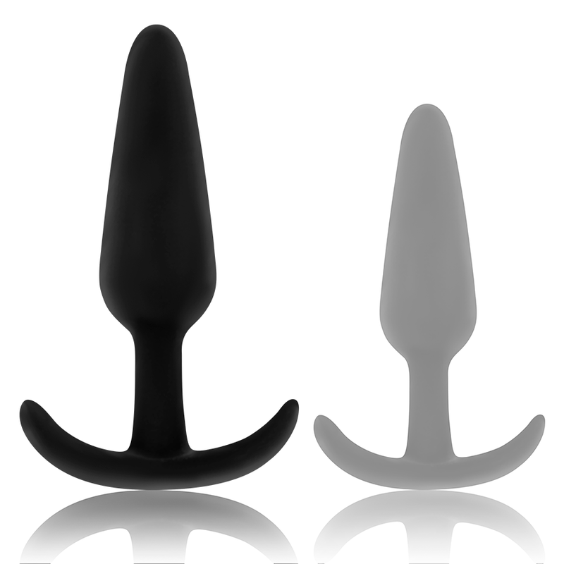 OHMAMA - SILICONE ANAL PLUG WITH MEDIUM HANDLE