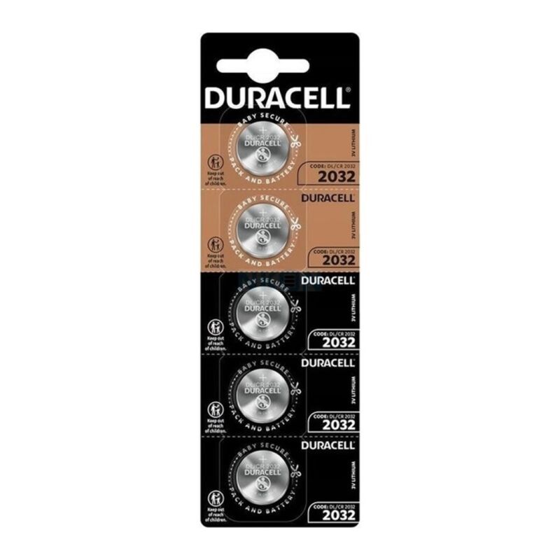 DURACELL - PILE BOUTON LITIO CR2032 3V 5 UNITÉS