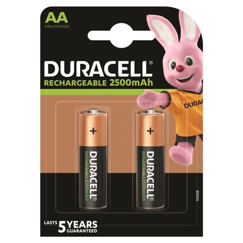 DURACELL - PILE RECHARGEABLE HR6 AA 2500mAh 2 UNITÉS