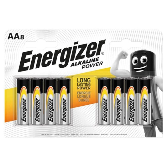 ENERGIZER - PILE ALCALINE POWER AA LR6 8 UNITÉS