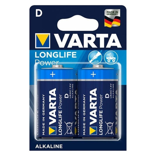 VARTA - PILE ALCALINE LONGLIFE POWER D LR20 2 UNITÉS