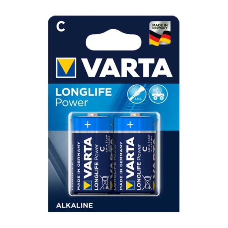 VARTA - PILA ALCALINA LONGLIFE POWER C LR14 2 UNIDADES