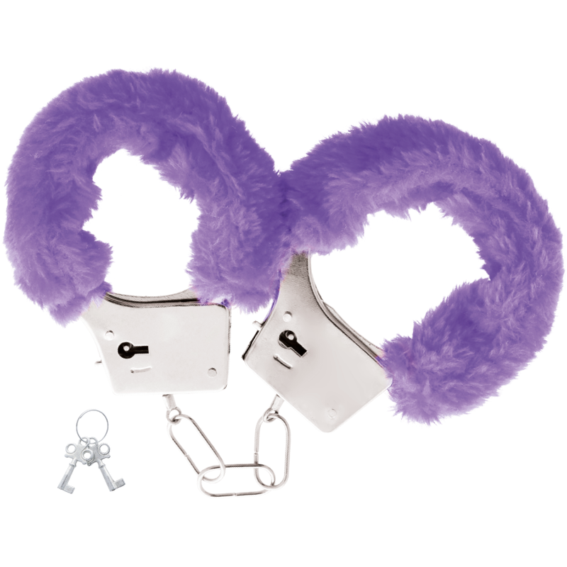 OHMAMA FETISH FLURRY METAL CUFFS - PURPLE