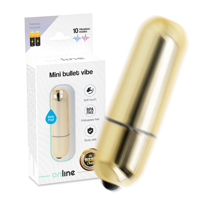 EN LIGNE - MINI BULLET VIBRANTE DORÉ