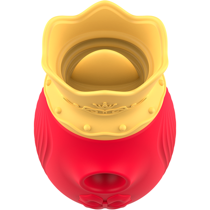 INTENSE - STIMULATEUR CLITORIS 10 MODES D'ASPIRATION ET DE LÉCHAGE - ROUGE