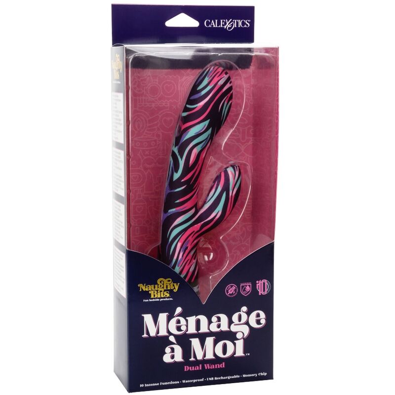 CALEXOTICS - VIBRATEUR DOUBLE BAGUETTE MENAGE A MOI