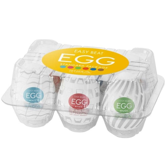 TENGA - PACK D'ŒUFS MASTURBATEUR EASY BEAT 6 UNITÉS