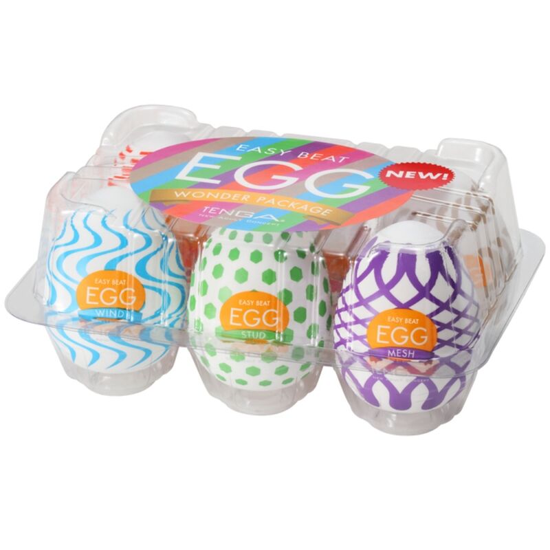 TENGA - HUEVO MASTURBADOR WONDER PACK 6 UNIDADES