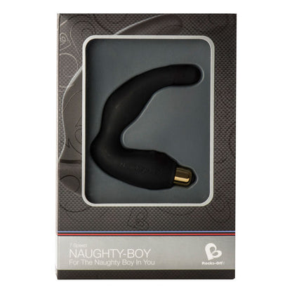 ROCKS-OFF - MASSEUR DE POINT G POUR HOMME NAUGHTY-BOY 7 V NOIR 