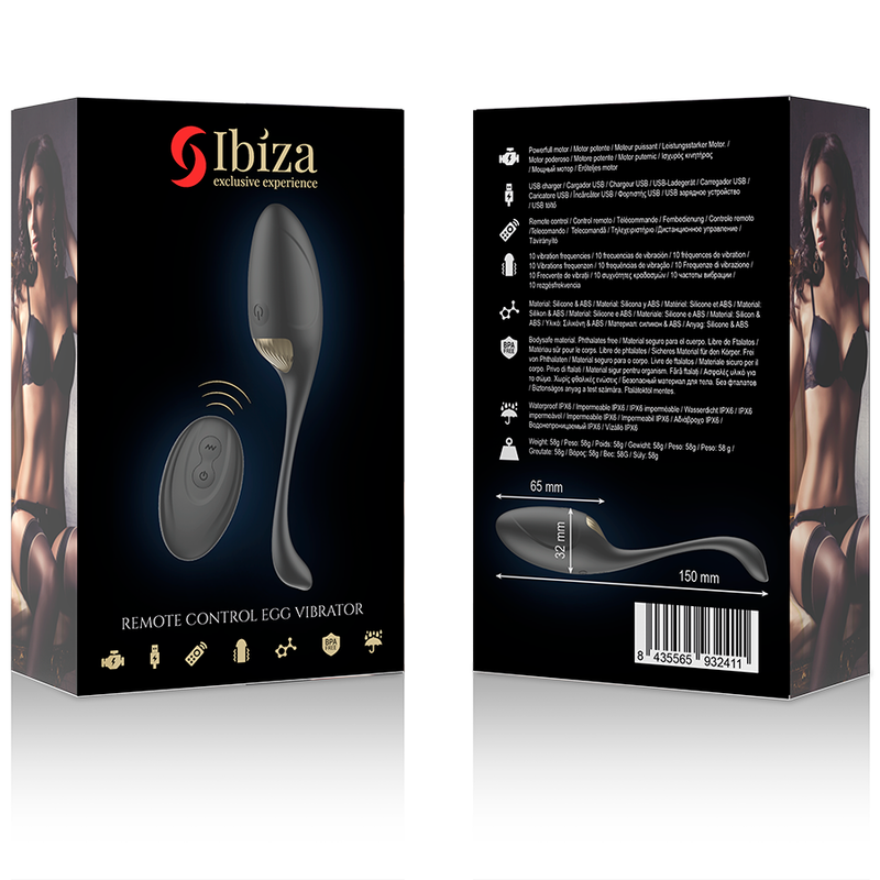 IBIZA - OEUF VIBRATEUR PUISSANT AVEC TÉLÉCOMMANDE