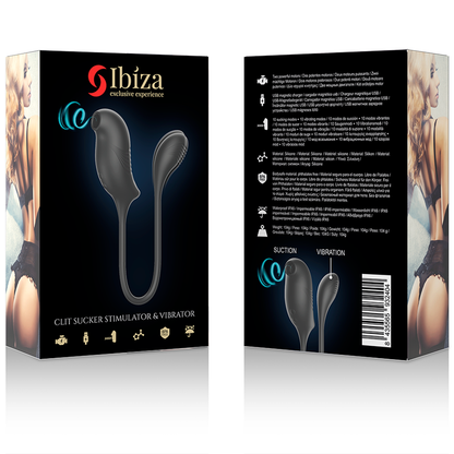 IBIZA - STIMULATOR WITH MAGIC CLITORIS SUCTIONER AND VIBRATION