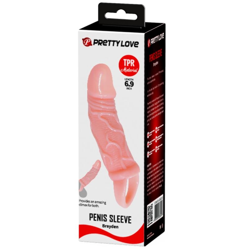 BAILE - PENIS EXTENDER SHEATH WITH STRAP FOR TESTICLES 13.5 CM