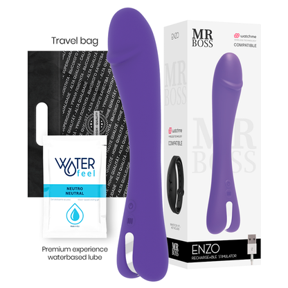 MR BOSS - ENZO VIBRADOR WATCHME COMPATIBLE CON TECNOLOGÍA INALÁMBRICA