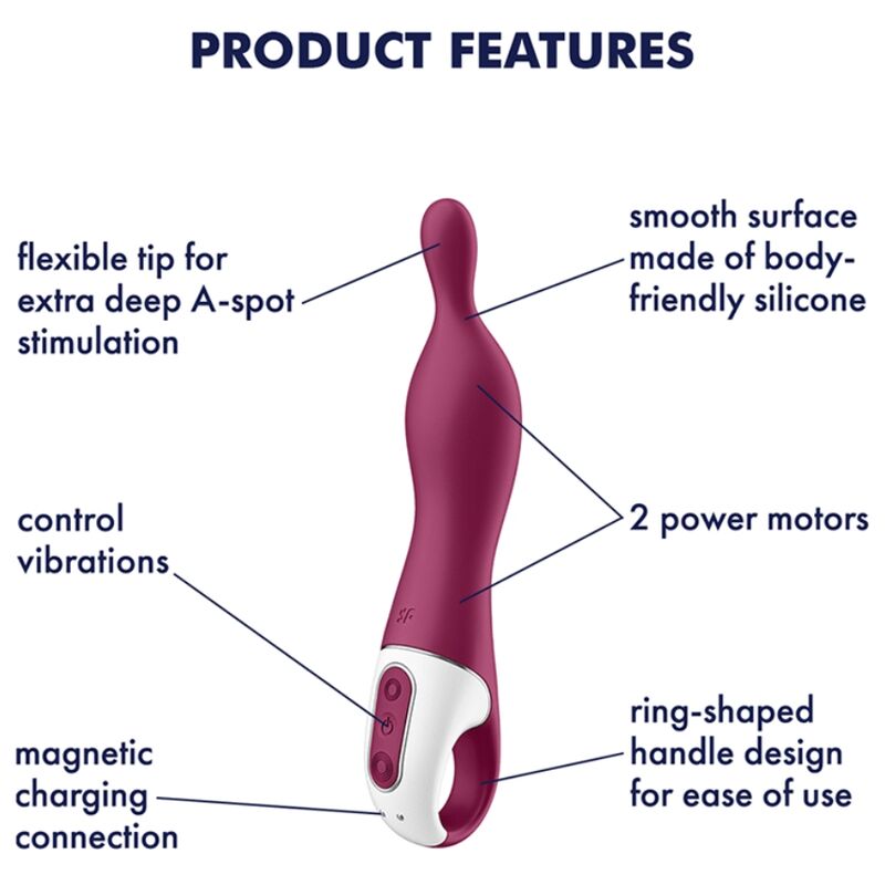 SATISFYER - INCROYABLE VIBRATEUR 1 ASPOT BERRY