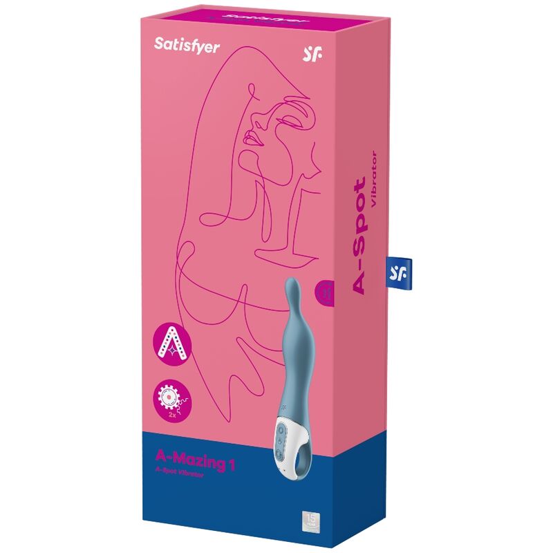 SATISFYER - AMAZING 1 ASPOT VIBRADOR AZUL