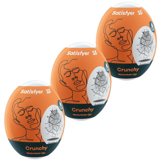 SATISFYER - 3 OEUFS MASTURBATEUR CRUNCHY