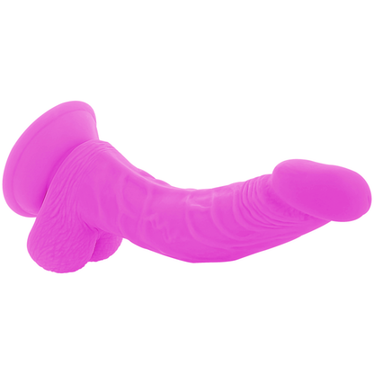DIVERSIA - DILDO VIBRANT FLEXIBLE RÉALISTE LILAS 21,5 CM -OU- 4,5 CM