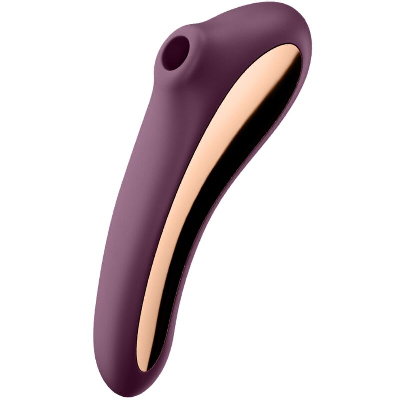 SATISFYER - VIBRATEUR À IMPULSIONS À DOUBLE BAISER ROUGE VIN