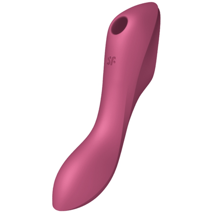 SATISFYER - CURVY TRINITY 3 AIR PULSE VIBRATOR RED