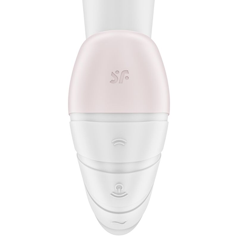 SATISFYER - STIMULATEUR À IMPULSIONS D'AIR ET VIBRATIONS SUPERNOVA BLANC