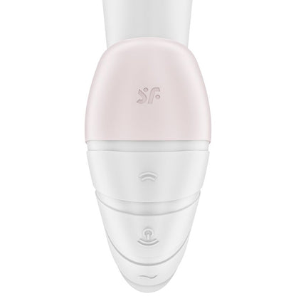 SATISFYER - STIMULATEUR À IMPULSIONS D'AIR ET VIBRATIONS SUPERNOVA BLANC