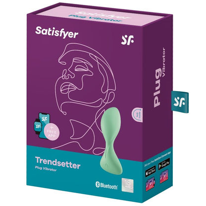 SATISFYER - TRENDSETTER VIBRATING PLUG APP BLACK