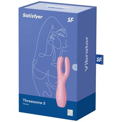 SATISFYER - THREESOME 3 VIBRATOR PINK