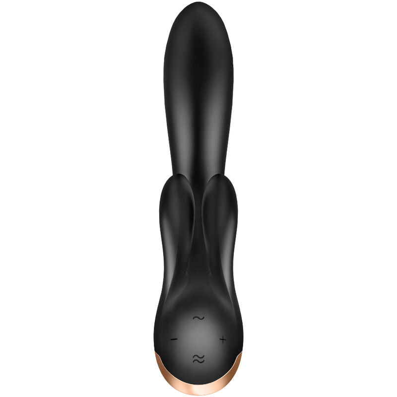 SATISFYER - VIBRATEUR DOUBLE FLEX APP BLANC