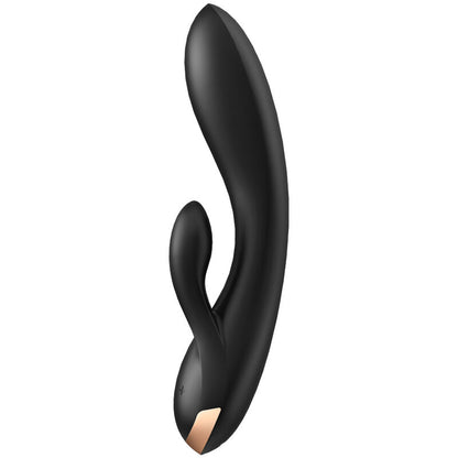 SATISFYER - VIBRATEUR DOUBLE FLEX APP BLANC