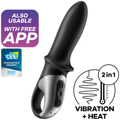 SATISFYER - VIBRATEUR ANAL HOT PASSION APPLICATION NOIR