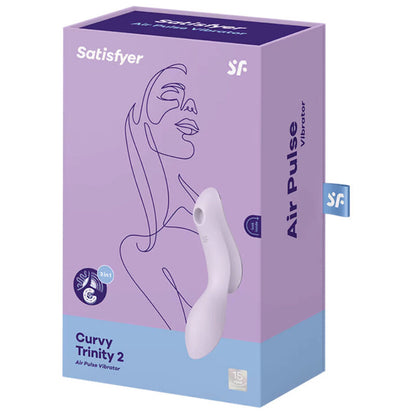 SATISFYER - CURVY TRINITY 2 AIR PULSE VIBRATOR BLACK