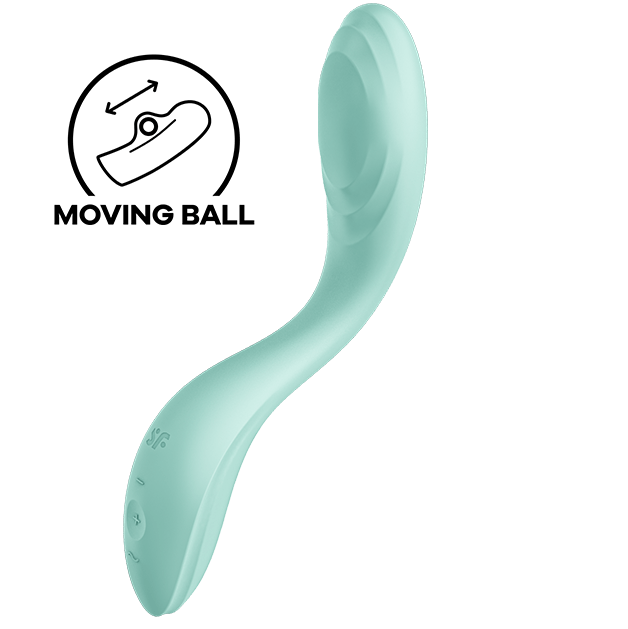 SATISFYER - VIBRATEUR POINT G RRROLLING PLEASURE VERT