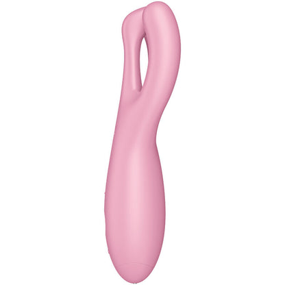 SATISFYER - APPLICATION VIBRATEUR THREESOME 4 ROSE