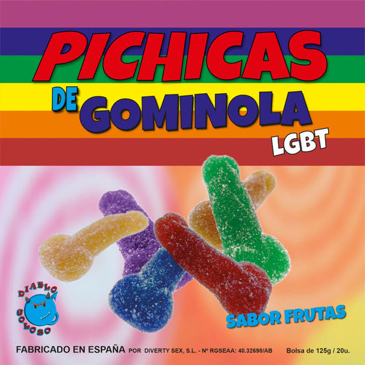 PRIDE - FRUITS GOMMEUX POUR PÉNIS AVEC SUCRE LGBT