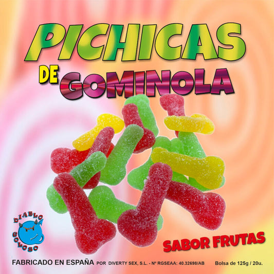 DIABLO GOLOSO - PICHITAS DE GOMME DE FRUITS AVEC SUCRE