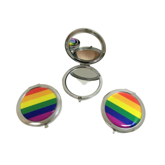 MIROIR DOUBLE FACE AVEC DRAPEAU PRIDE - LGBT