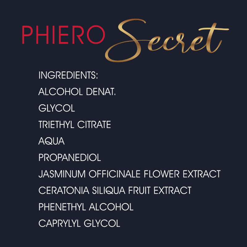 500 COSMÉTICOS - PHIERO SECRET COMBINACIÓN NATURAL SIN OLOR HORMONAS SEXUALES FEMENINAS 15 ML