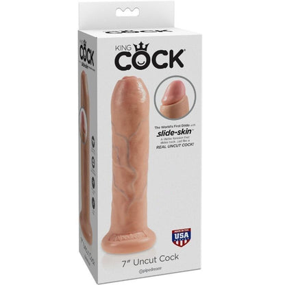 KING COCK - REALISTIC DILDO UNCUT FLESH 21 CM