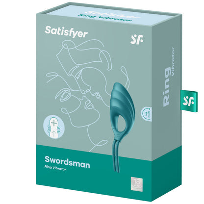 SATISFYER - SWORDSMAN RING VIBRATOR GREEN