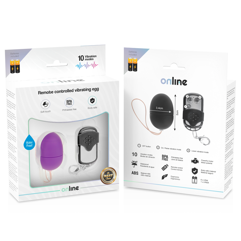 ONLINE - LILAC REMOTE CONTROL VIBRATING EGG S