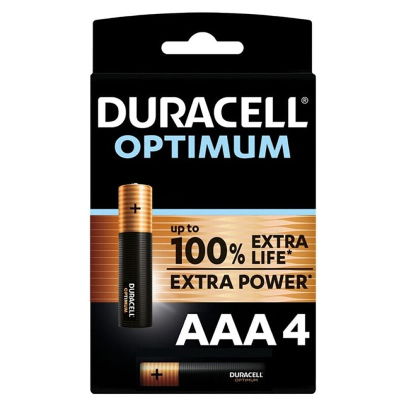 DURACELL - PILE ALCALINE OPTIMUM 200 AAA LR03 4 UNITÉS