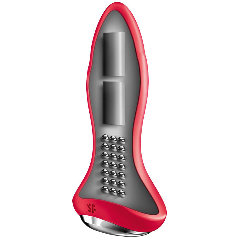 SATISFYER - ROTATOR PLUG 1+ VIBRATING PLUG APP RED